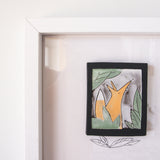 The Fox - framed wall art (coloured)