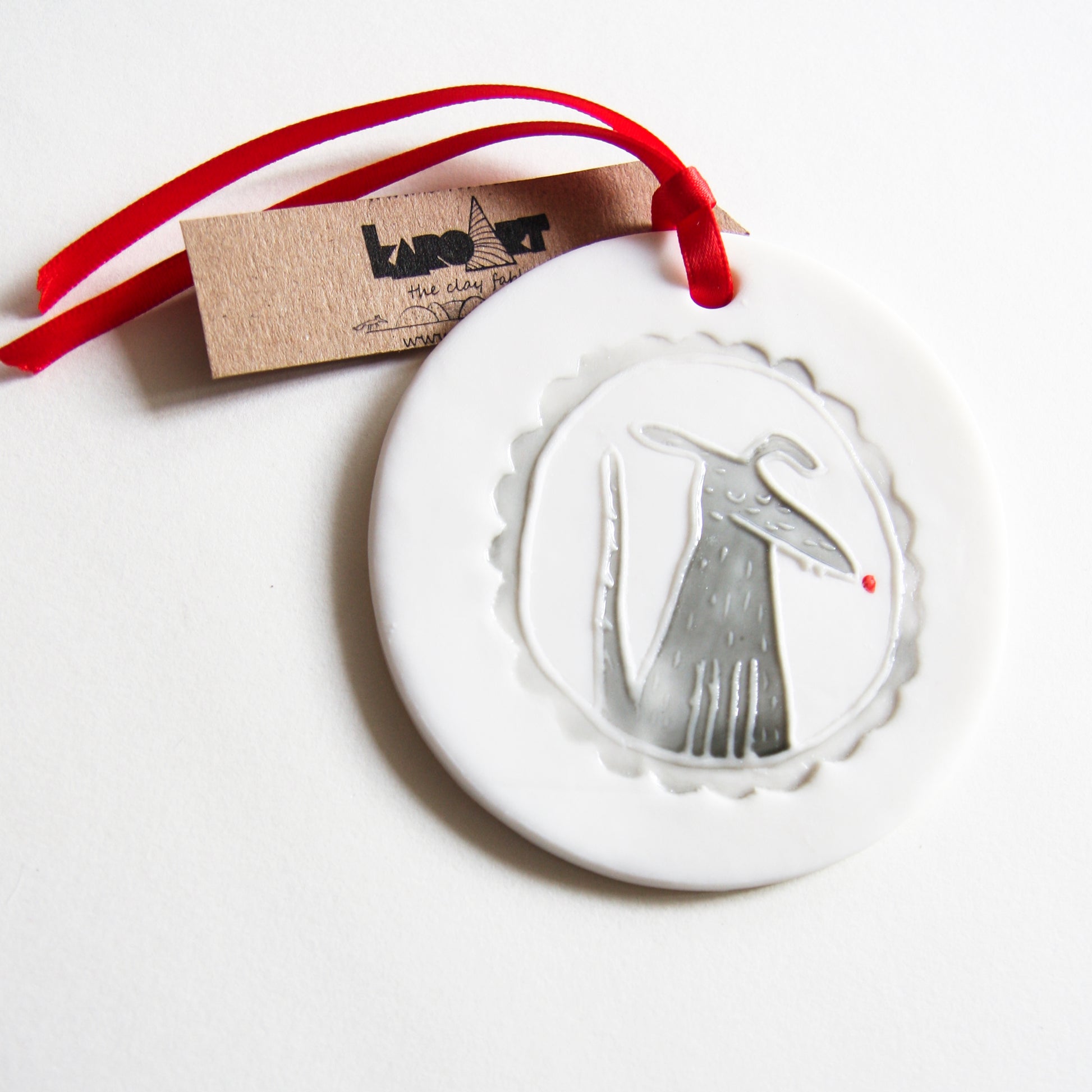 DOG disc ornament