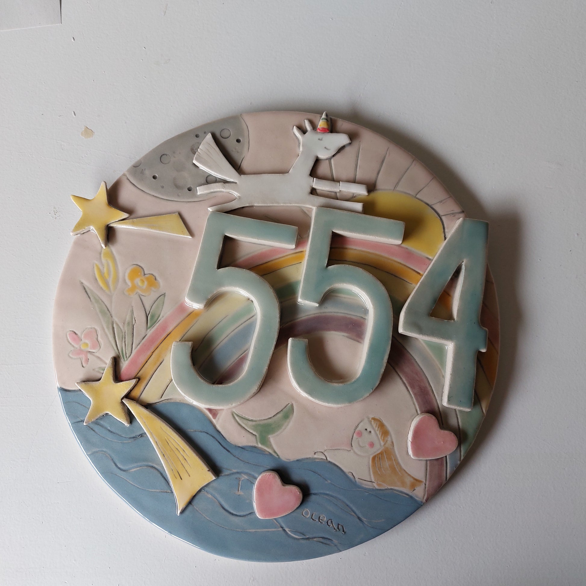 Illustrated house signs