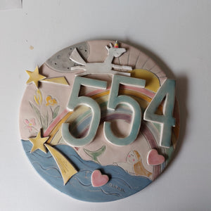 Illustrated house signs