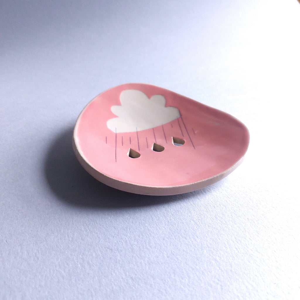 Rain cloud soap dishes - 3 colours available