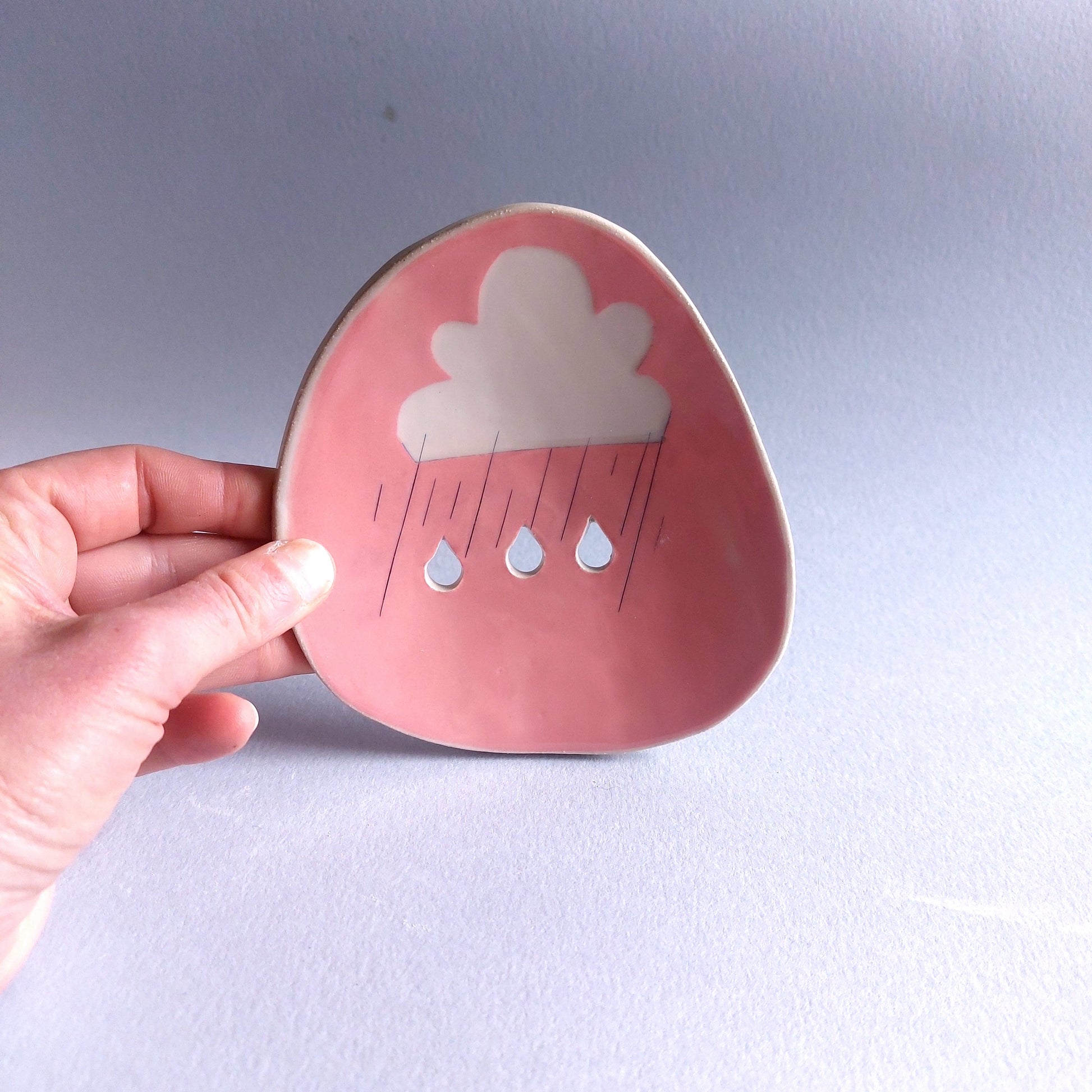 Rain cloud soap dishes - 3 colours available