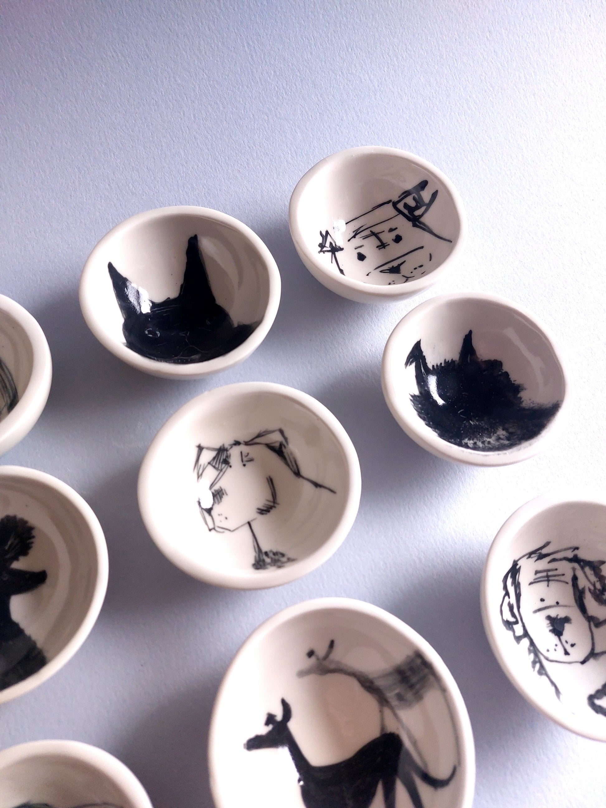 Tiny Bowls - dogs
