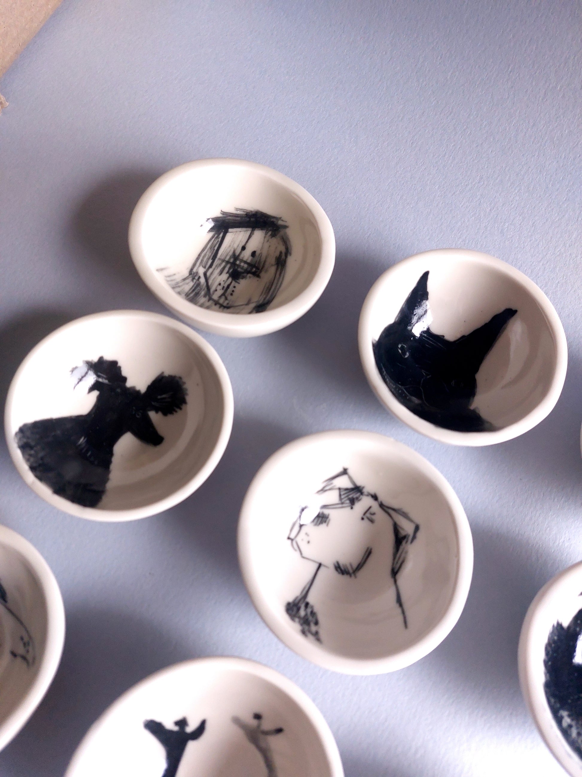 Tiny Bowls - dogs