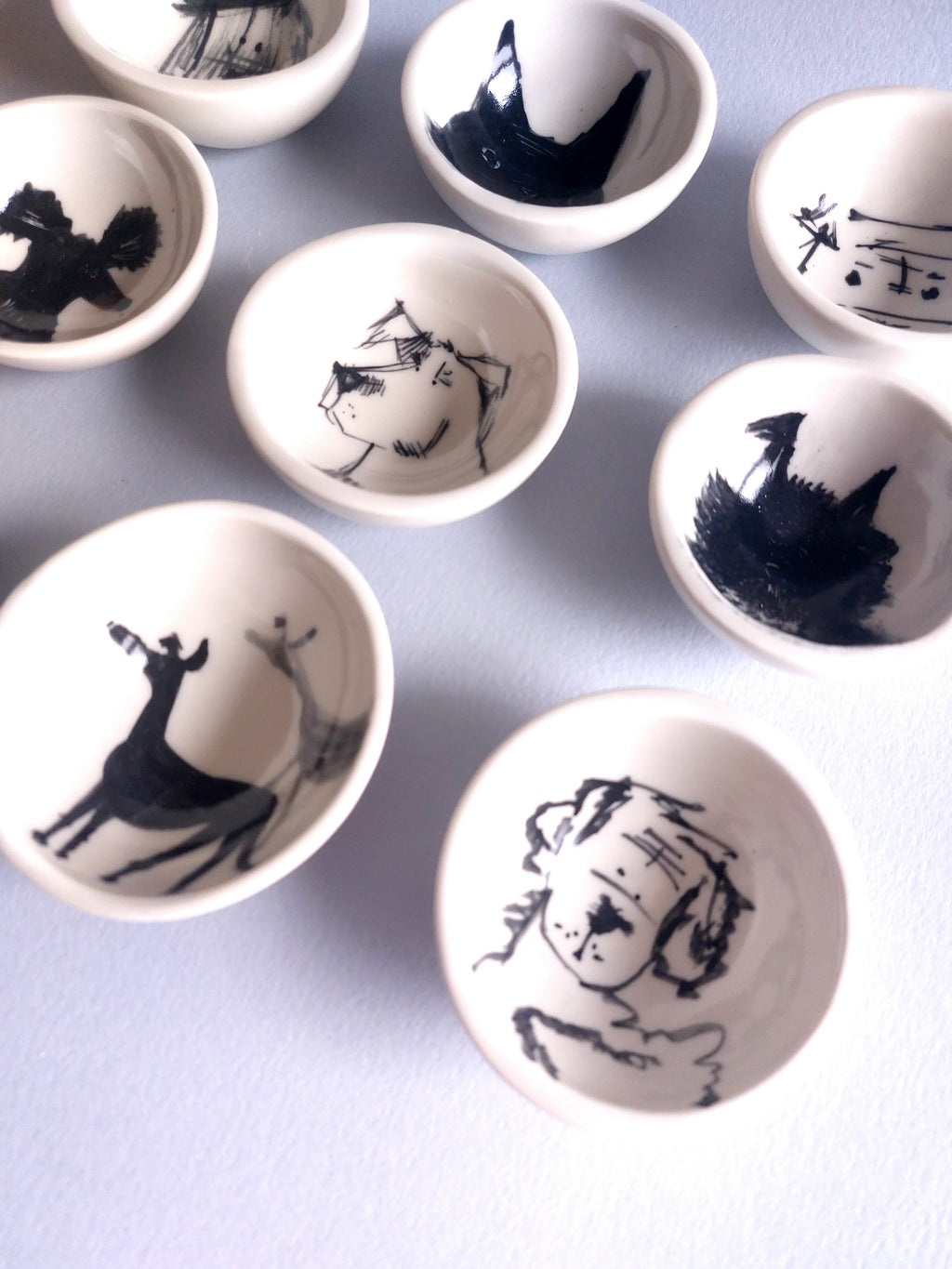 Tiny Bowls - dogs