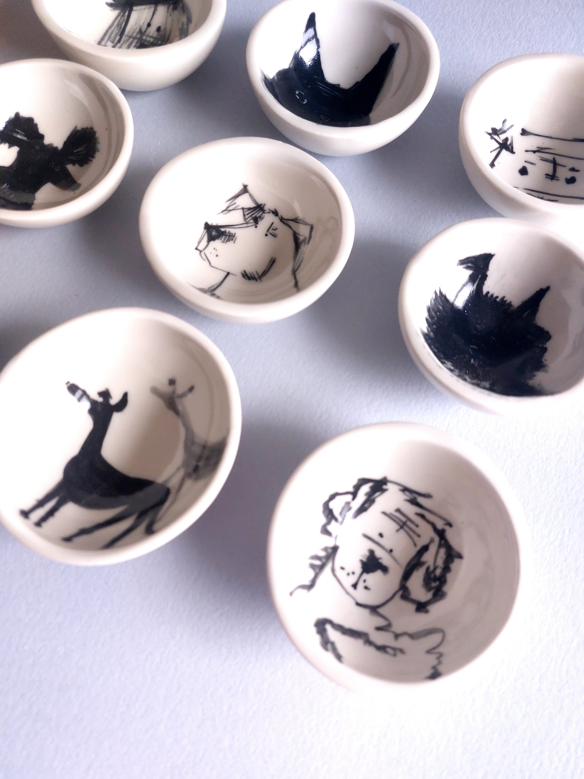 Tiny Bowls - dogs