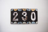 House Number Tiles - Coloured