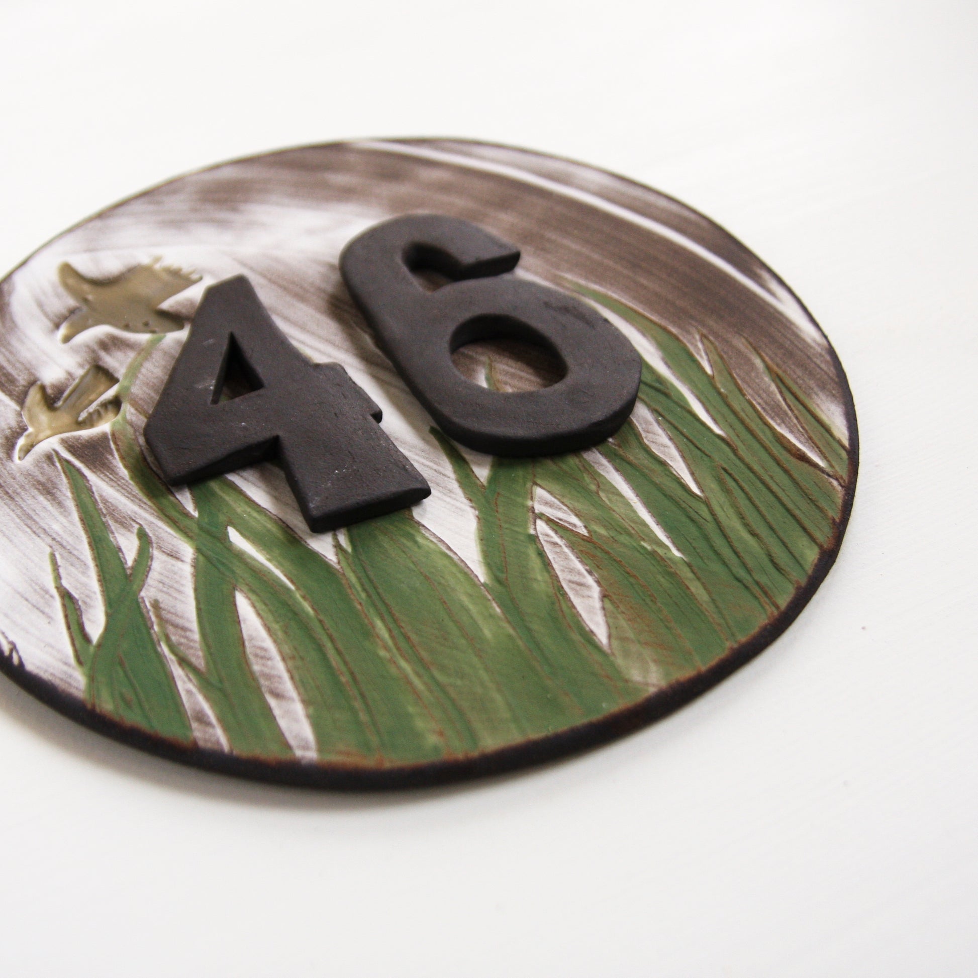 Black Clay House Signs, various designs