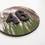 The Meadow - House Number Sign - Black Digits