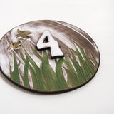 The Meadow - House Number Sign - White Digits