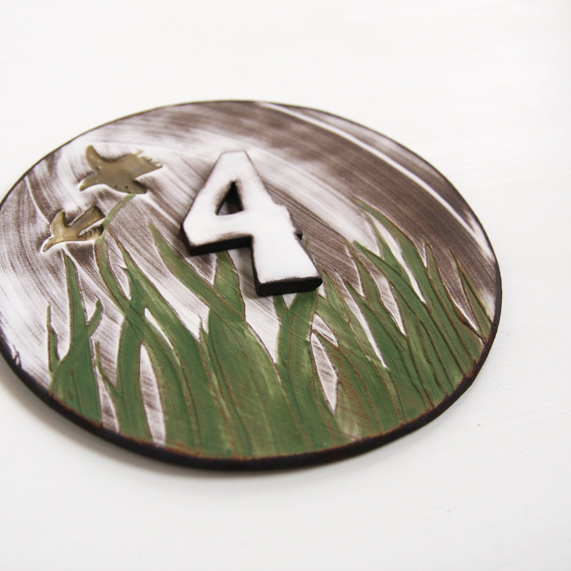 Black Clay House Signs, various designs