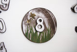 The Meadow - House Number Sign - White Digits