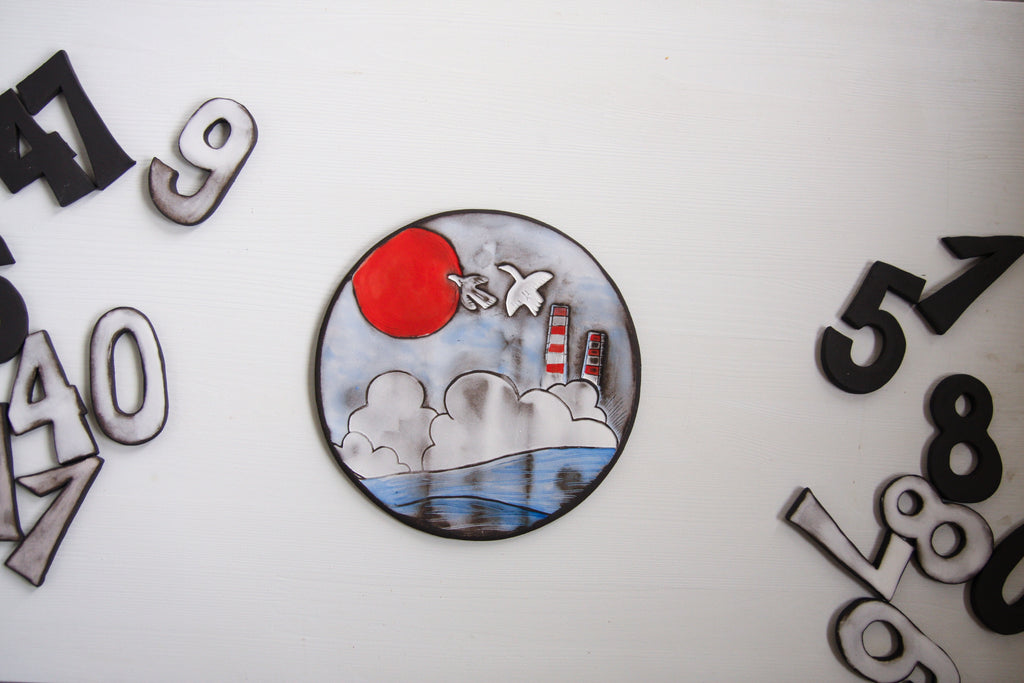 Sunrise in Dublin Bay - House Sign