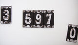 House Number Tiles - Black and White