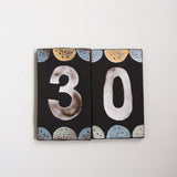 House Number Tiles - Coloured