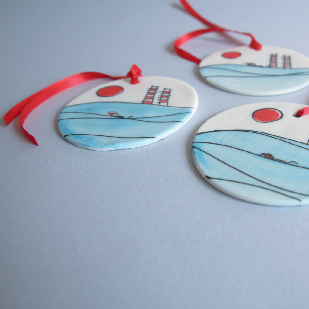 Poolbeg Swimmers Disc Ornament