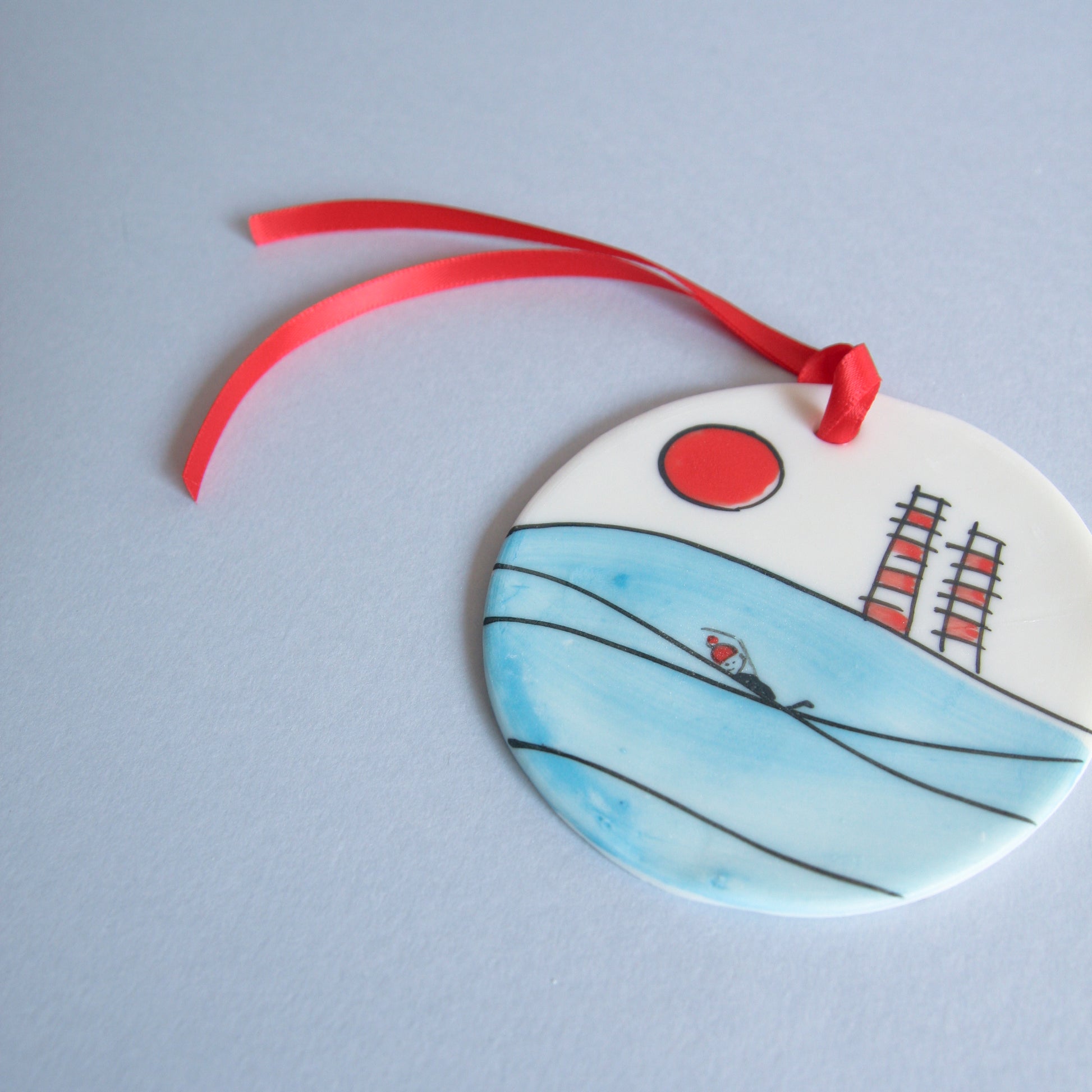 Dublin Swimmer - disc ornament