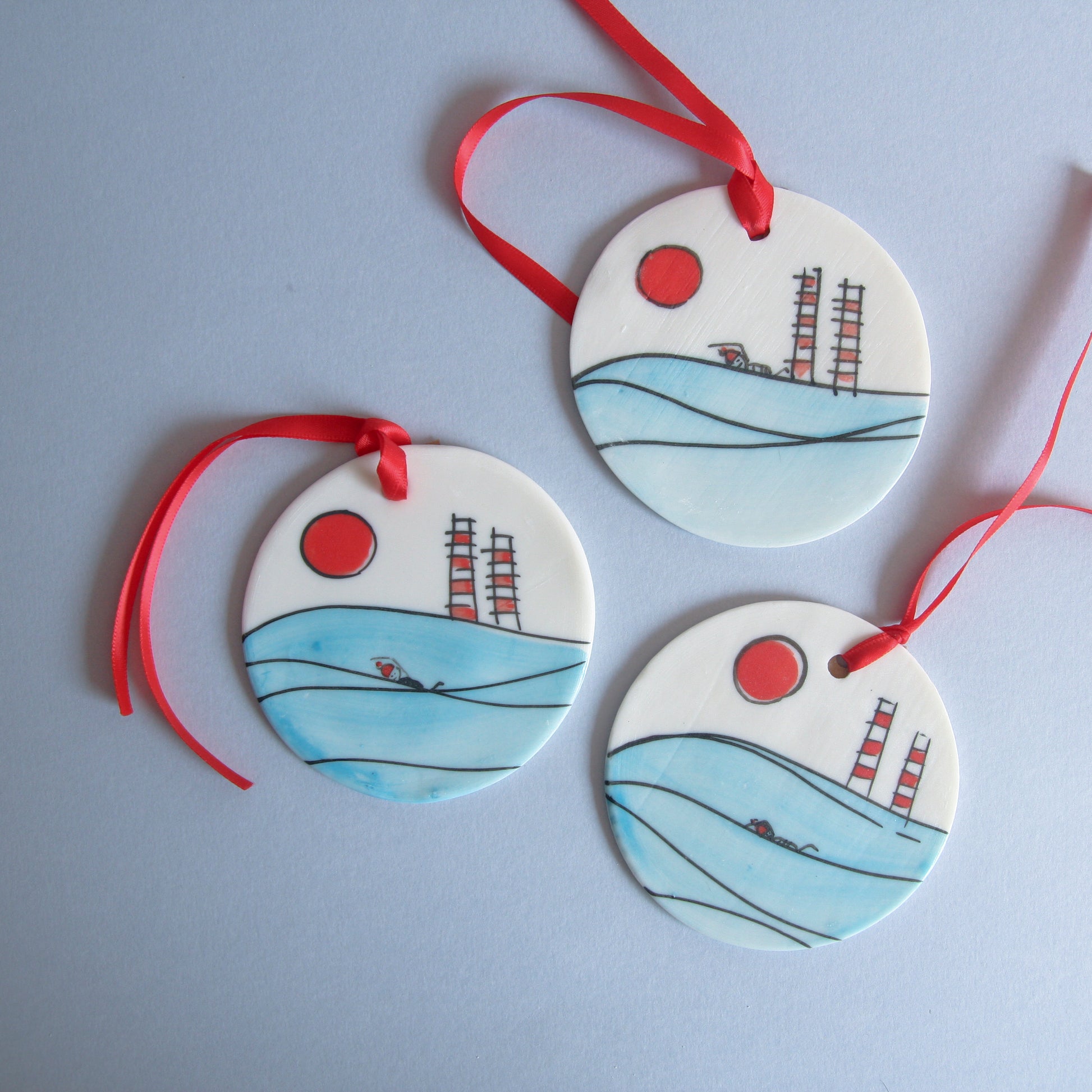 Dublin Swimmer - disc ornament