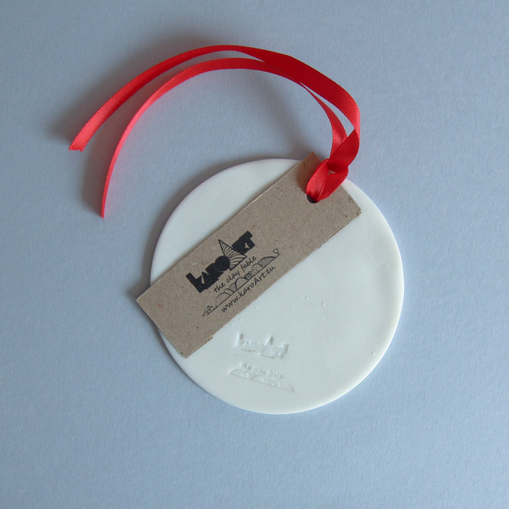Robins and Winter Berries - disc ornament