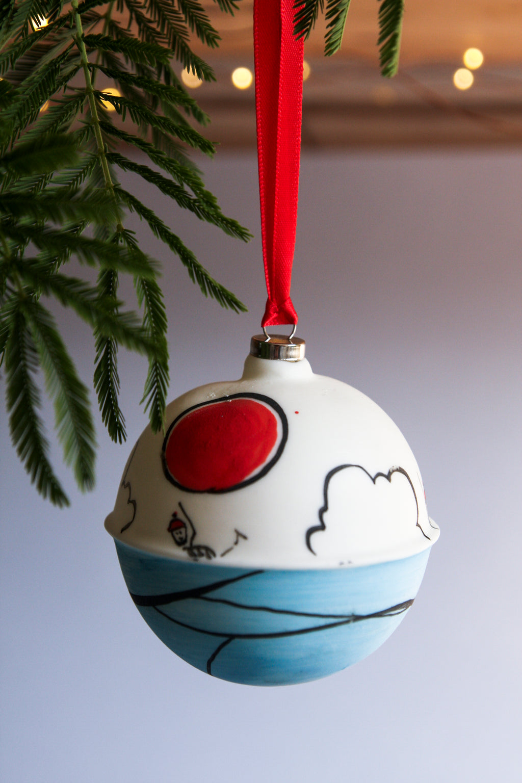 Dublin Swimmers - porcelain bauble