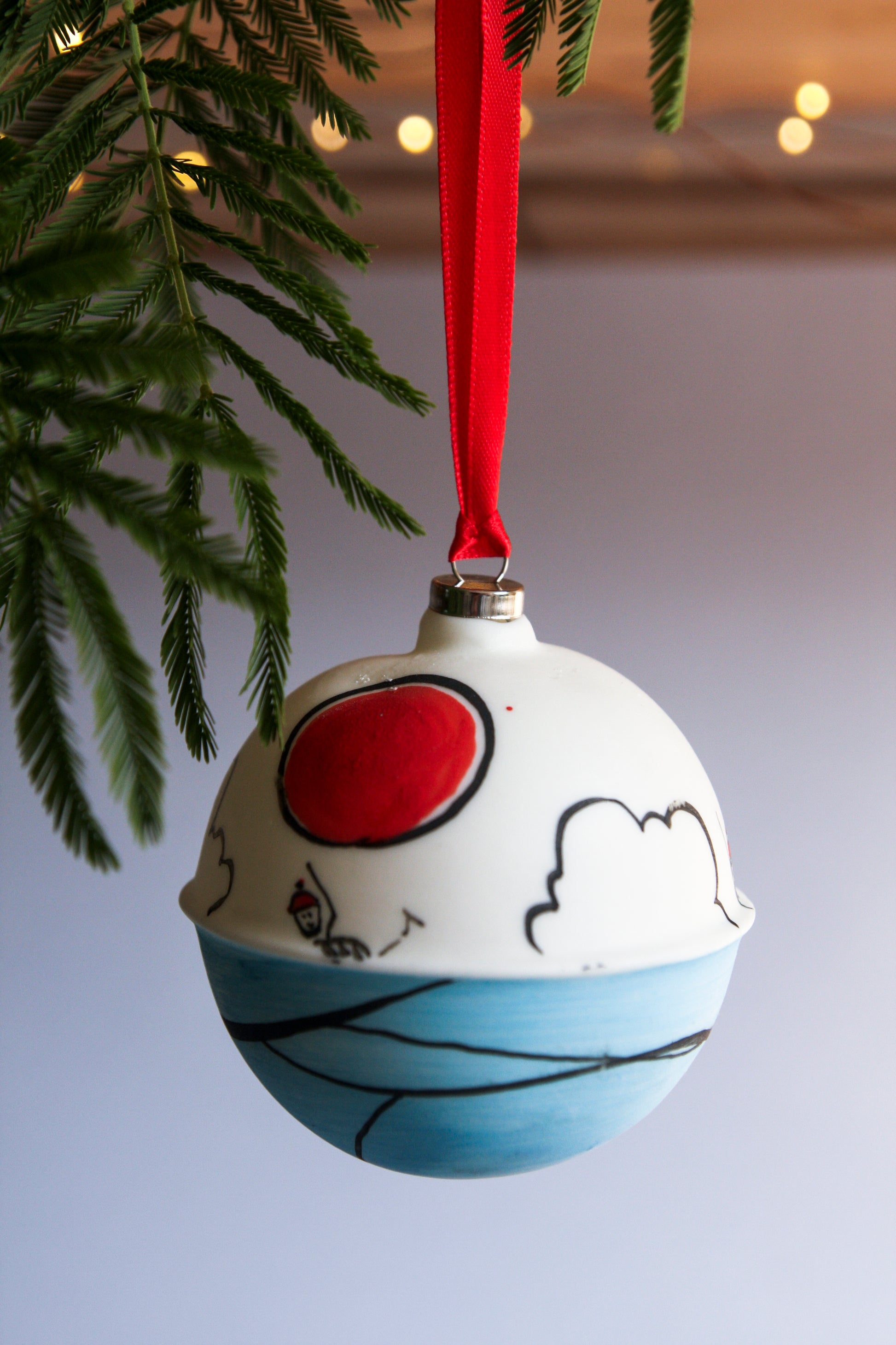 Dublin Swimmers - porcelain bauble