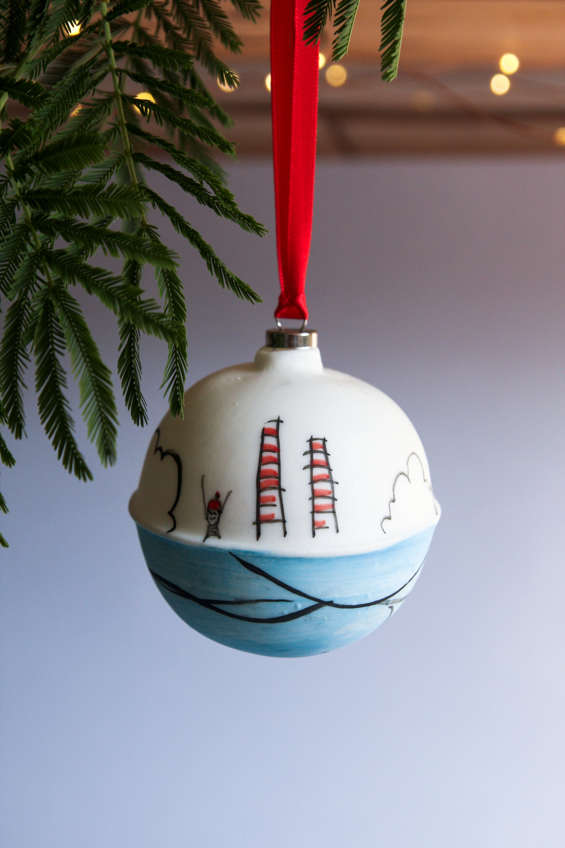Dublin Swimmers - porcelain bauble