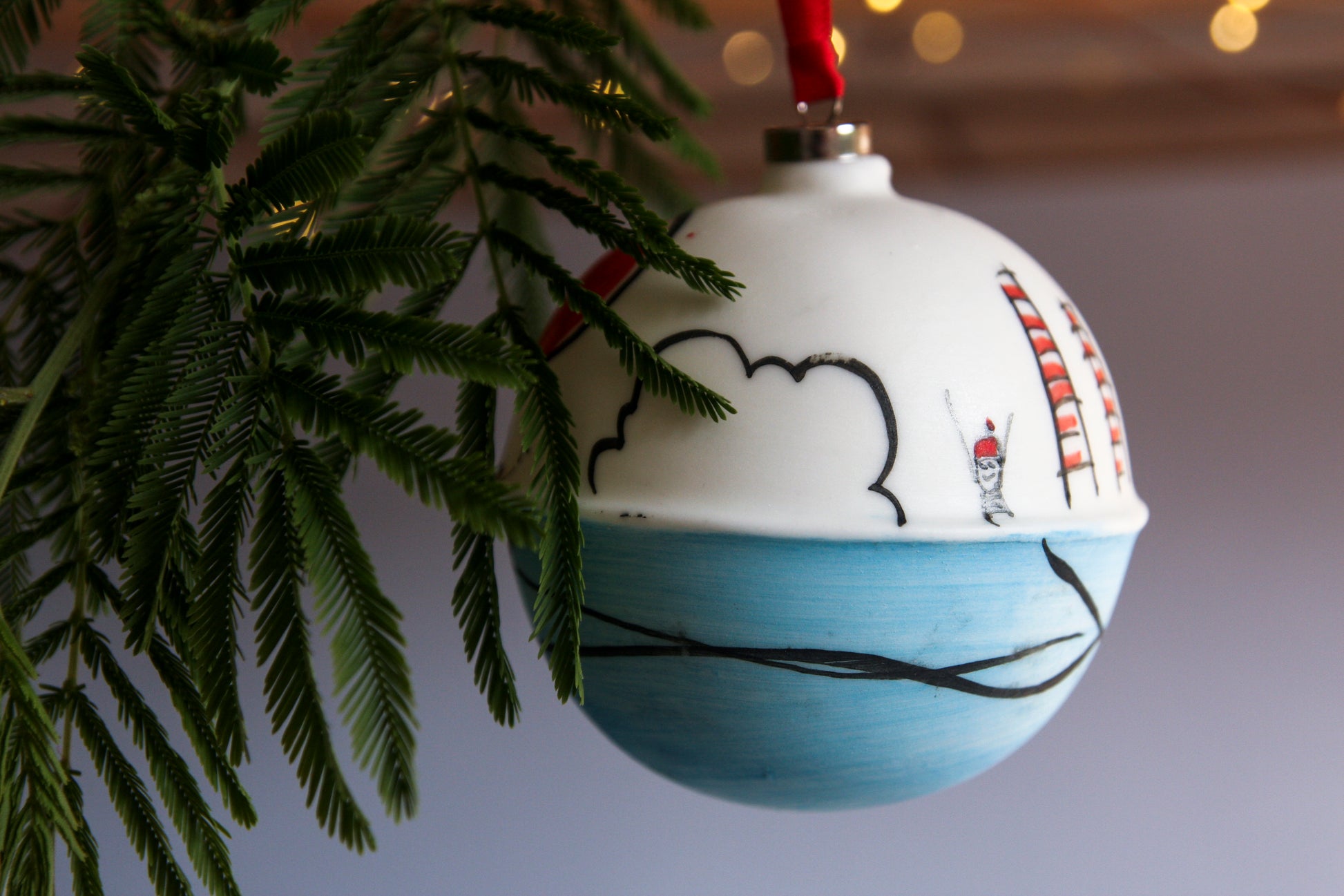 Dublin Swimmers - porcelain bauble