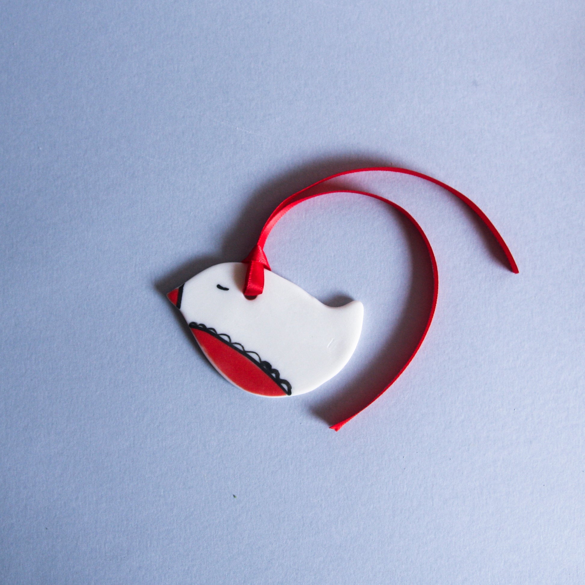 Little Robin - porcelain ornament