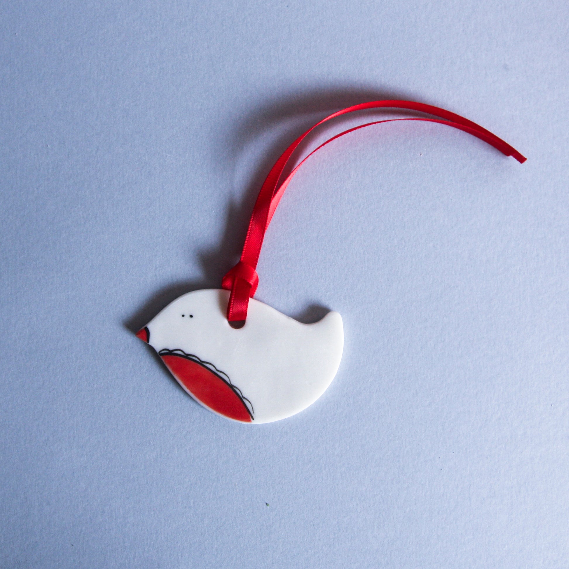 Little Robin - porcelain ornament