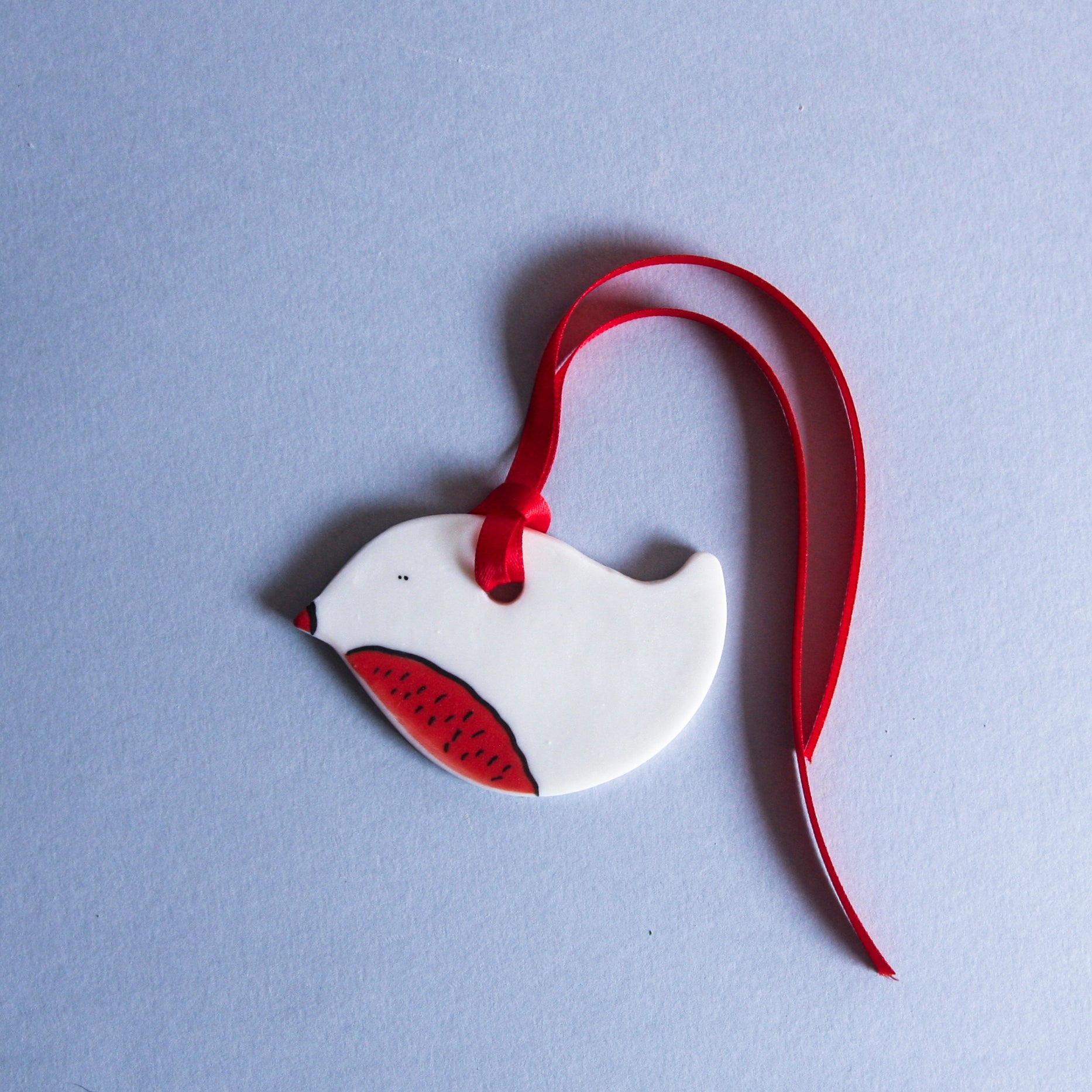 Little Robin - porcelain ornament