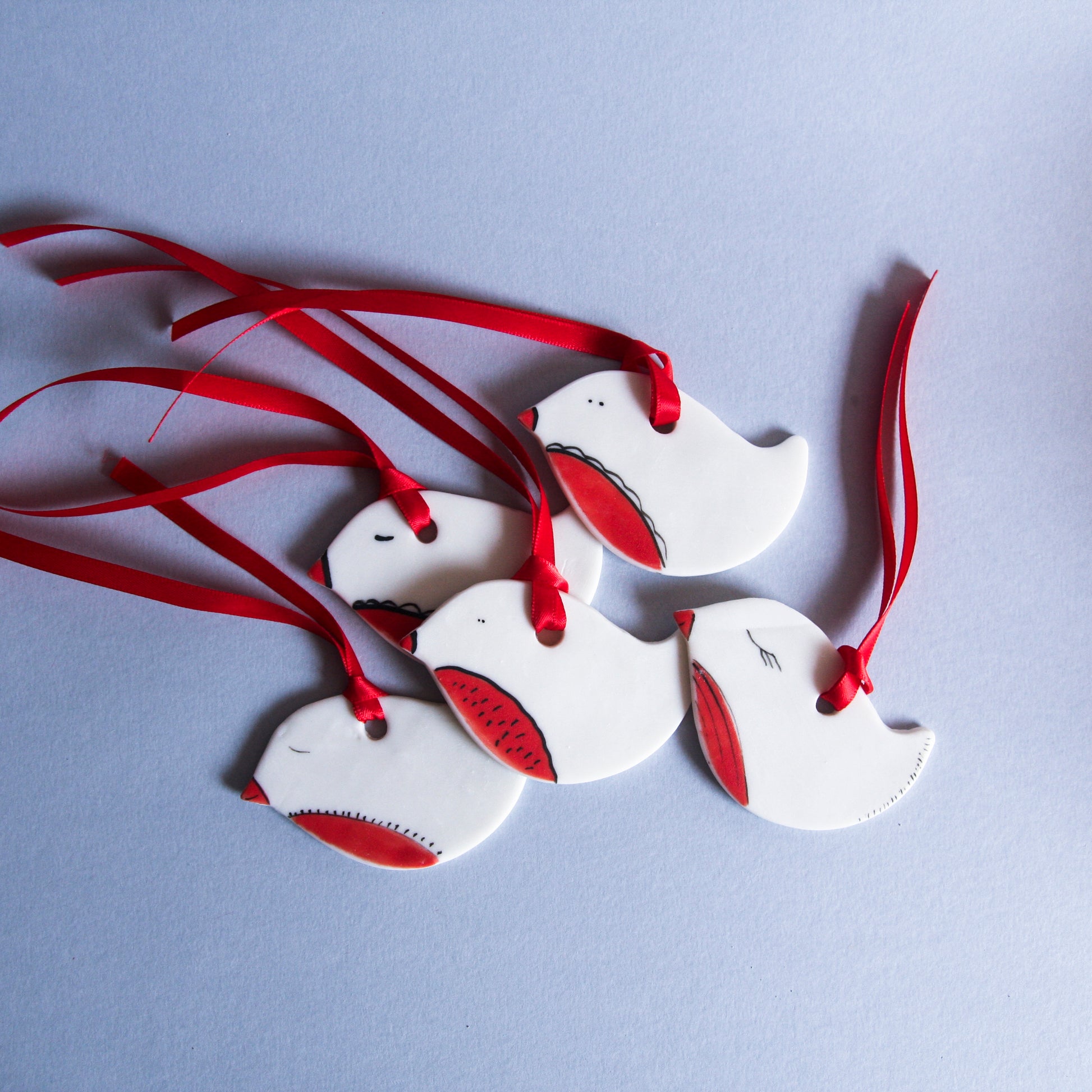 Little Robin - porcelain ornament