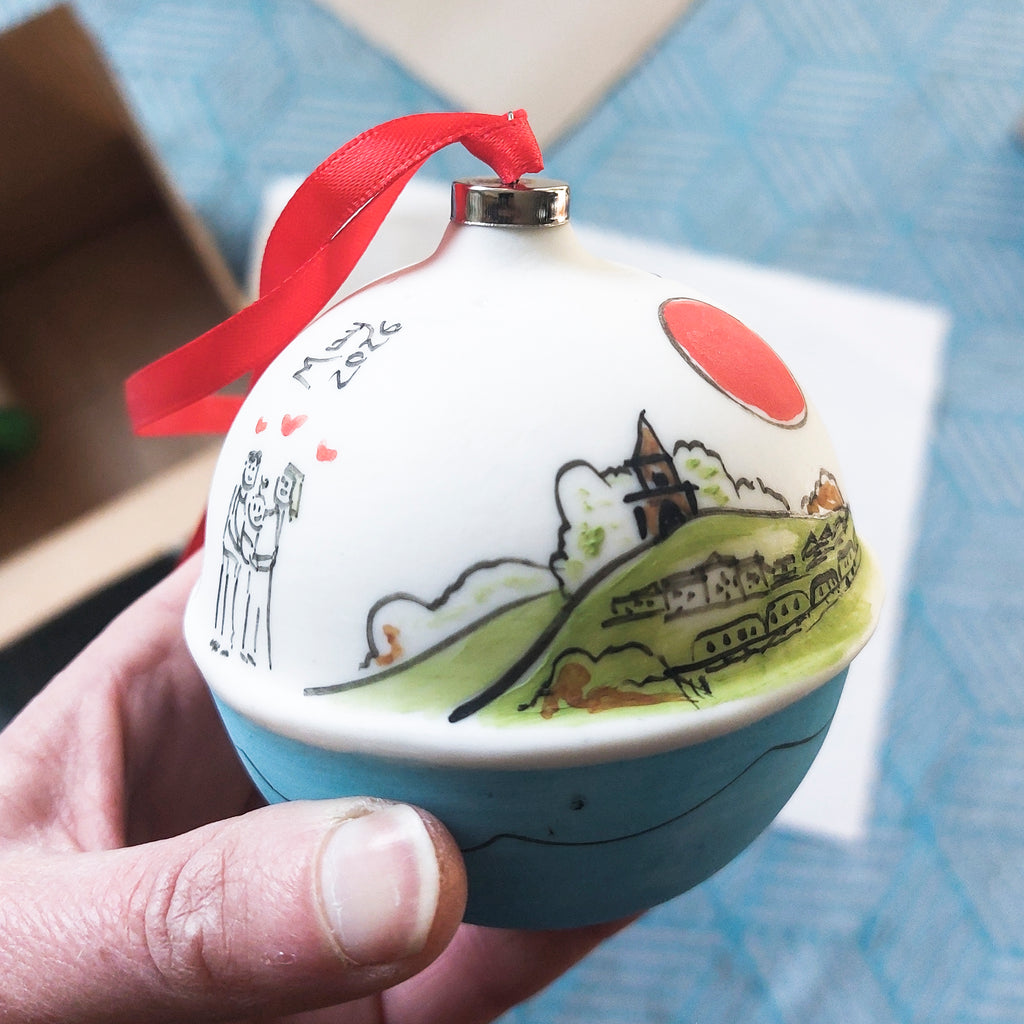 Illustrated Christmas Bauble