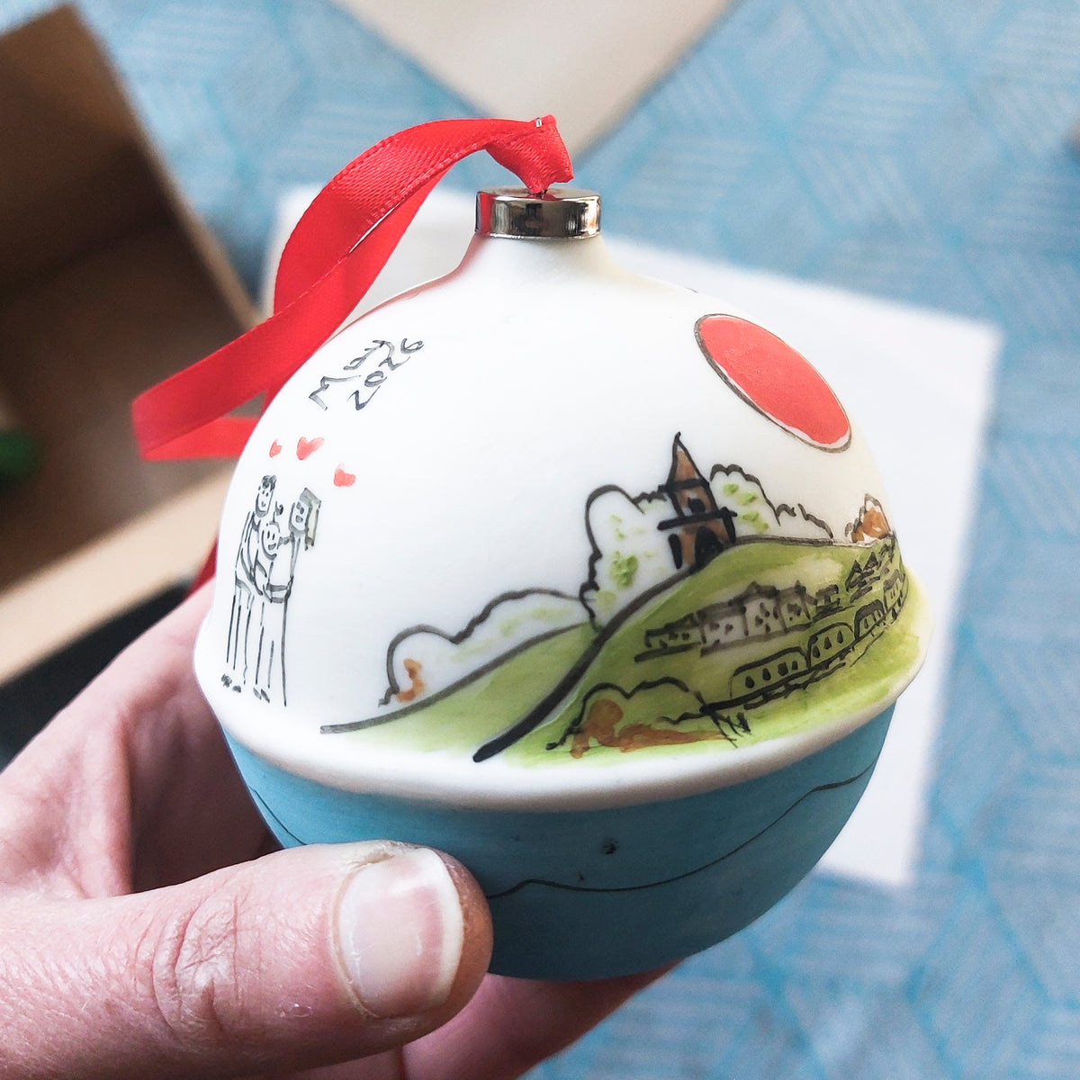 Illustrated Christmas Bauble
