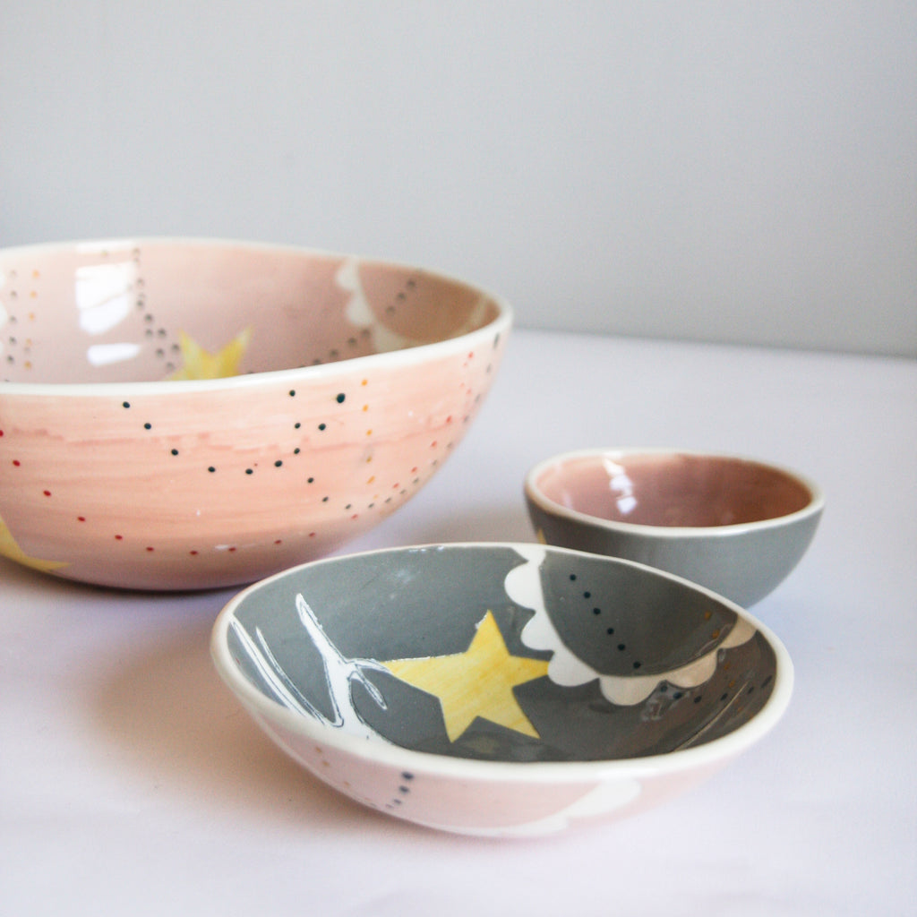 Sleepy Noodle Dog Bowls, 3 sizes available