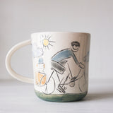 Custom Cups- your story illustrated- order by 23rd Aug - ready in mid Sept