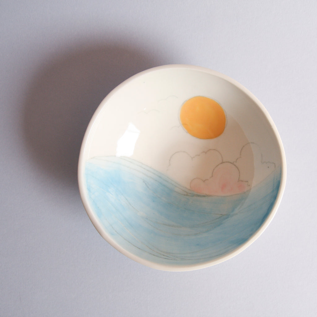 Orange Sun, medium bowl
