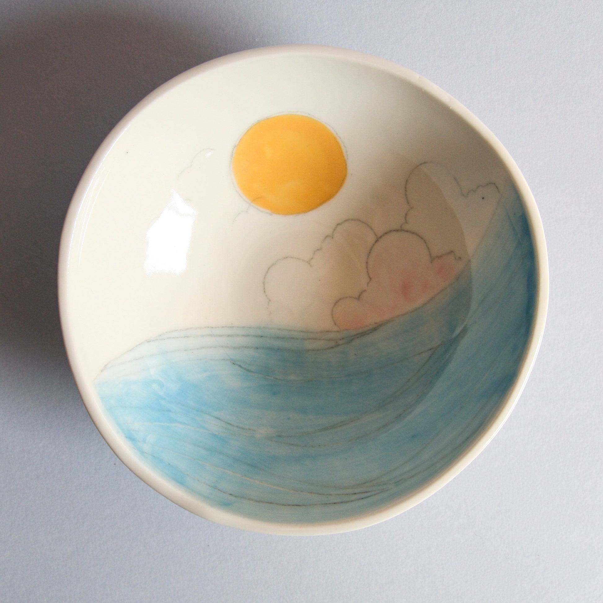 Orange Sun, medium bowl