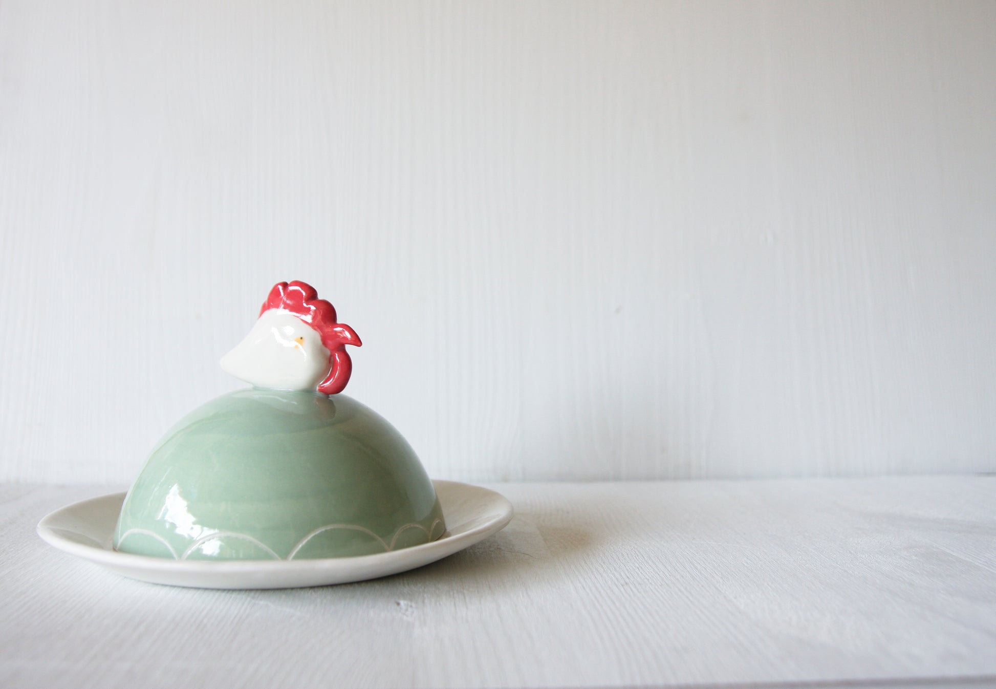 Hen butter dish