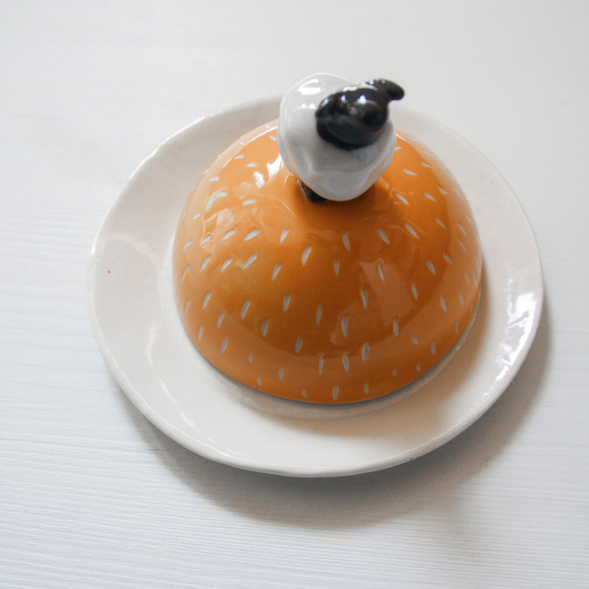 Sheep Butter Dish