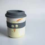 Bandit/Superhero Reusable Takeaway Cups , choose between The Chicken and The Fox