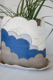 Cloud Planter and Saucer