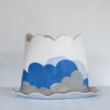 Cloud Planter and Saucer