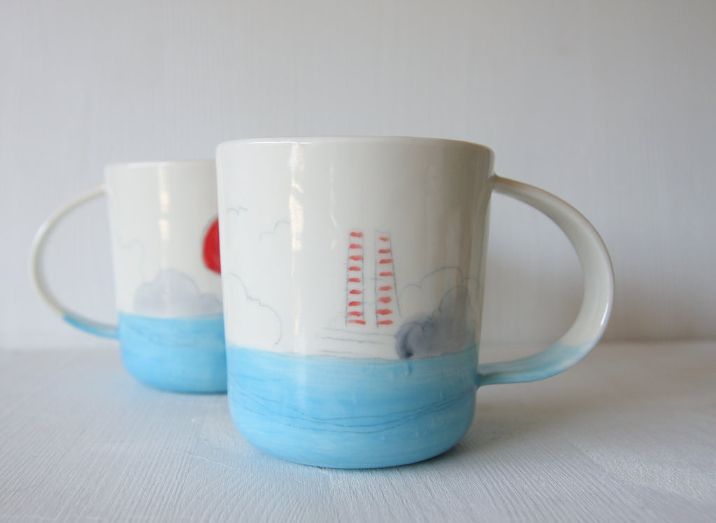 POOLBEG Coffee Mug - light blue