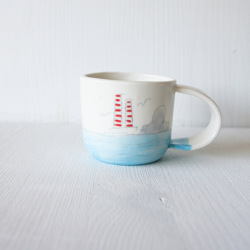 POOLBEG Espresso Cups - light blue