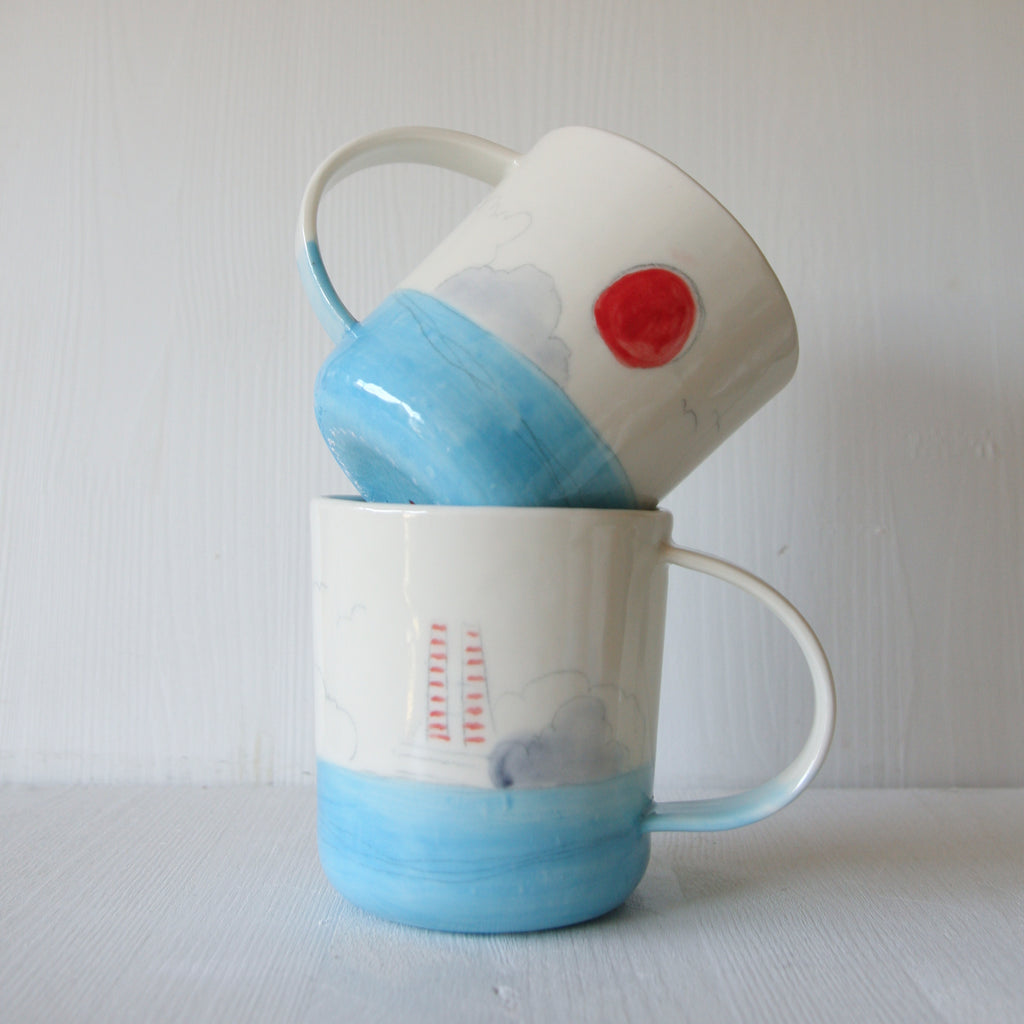 POOLBEG Coffee Mug - light blue