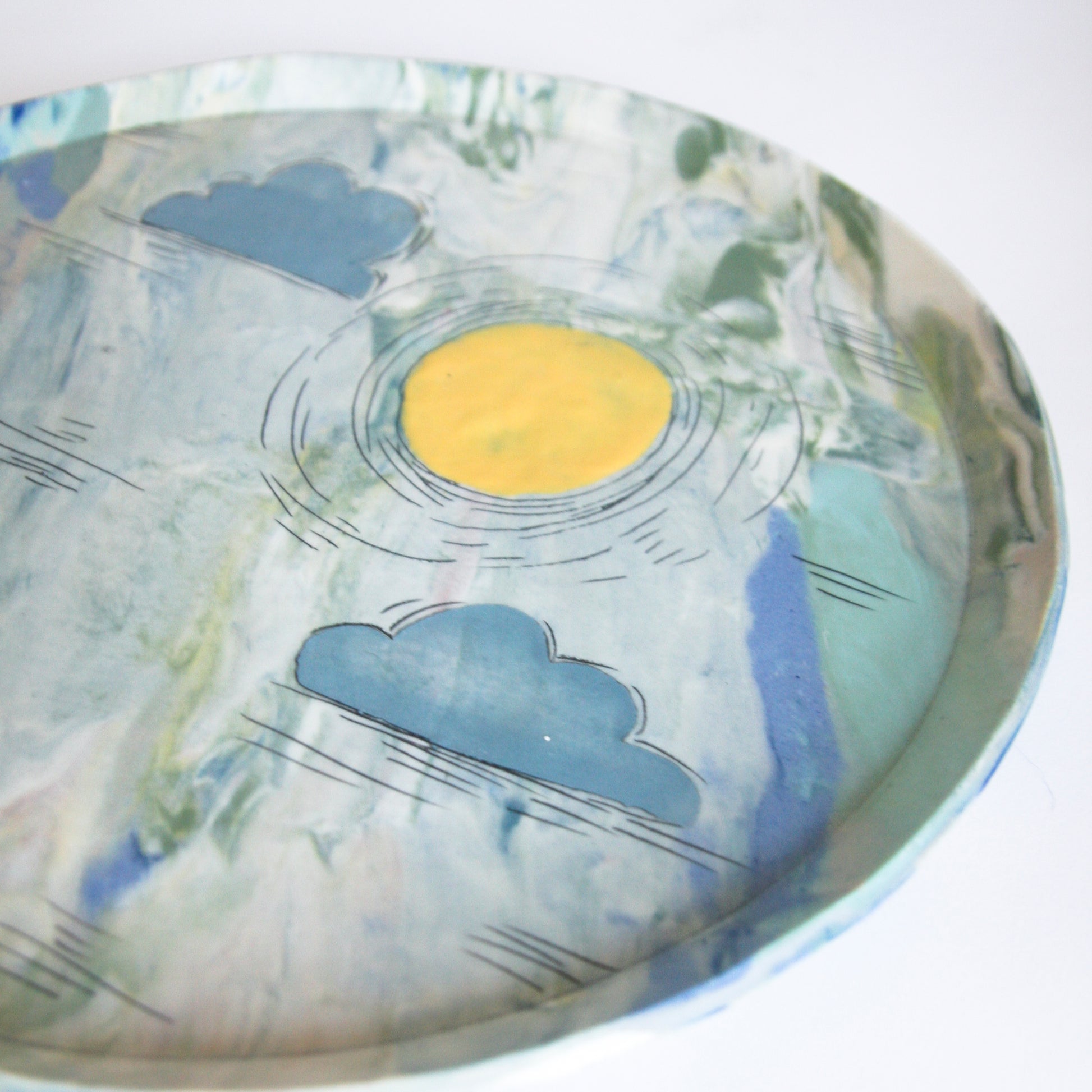 Large Sun Platters, 3 pieces available