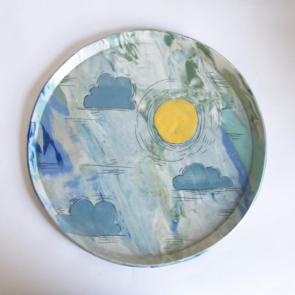 Large Sun Platters, 3 pieces available