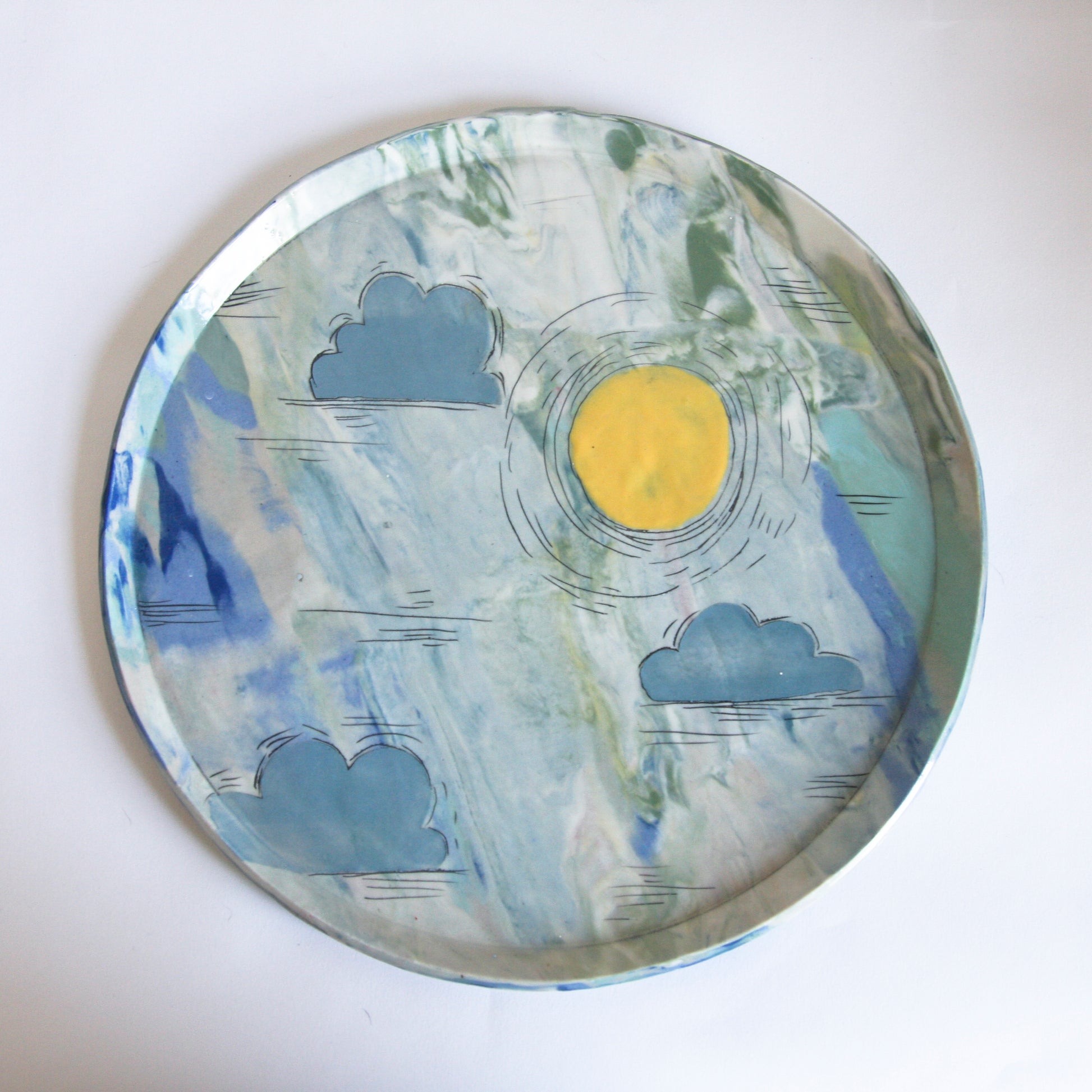 Large Sun Platters, 3 pieces available