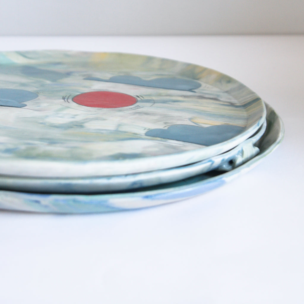 Large Sun Platters, 3 pieces available