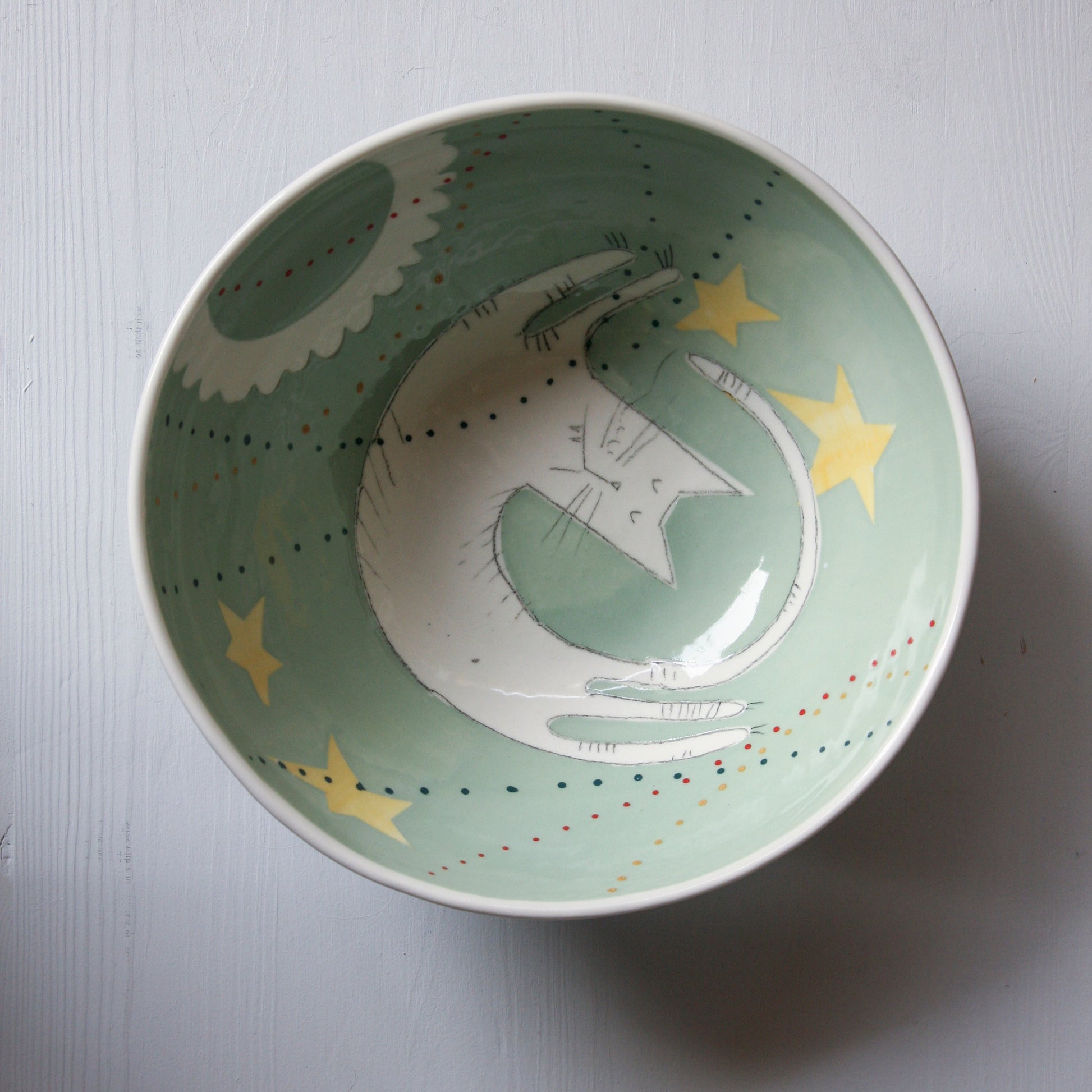 Cat Floating in Space, 3 sizes available